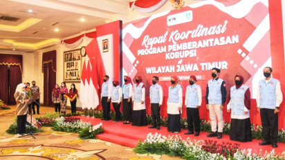 KPK Apresiasi Gubernur Jatim dalam Rakor Pemberantasan Korupsi untuk Eksekutif dan Legislatif se Jatim