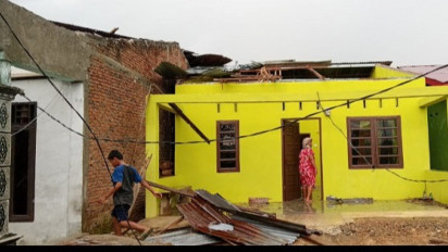 Puluhan Rumah Warga di Aceh Tenggara Rusak Diterjang Angin Puting Beliung