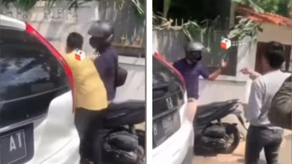 Viral Sekelompok Pemuda Intimidasi Seorang Anggota Polisi yang Diduga Sedang Intai Lokasi Konsolidasi Pendemo