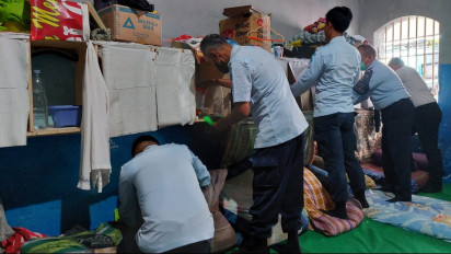 Cegah Penggunaan Narkoba, Rutan Salatiga Gelar Tes Urine Kepada Narapidana