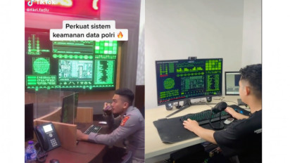 Viral Polisi Memantau Keamaan Data, Ternyata Akal-Akalan Pakai Background dari Youtube, Netizen: Bjorka Tertawa Terbahak-Bahak