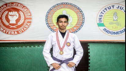 Terinspirasi Sang Kakak, Julio Siswa SMK Raksana Punya Mimpi Raih Emas Jujitsu di PON 2024