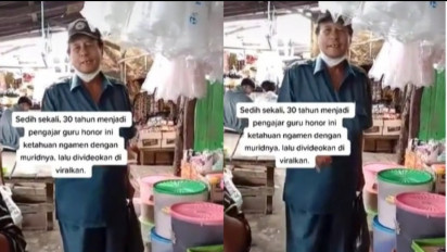 Nyesek! Seorang Guru Honorer 30 Tahun Mengabdi Ketahuan Murid Ngamen, Pemerintah Abai?