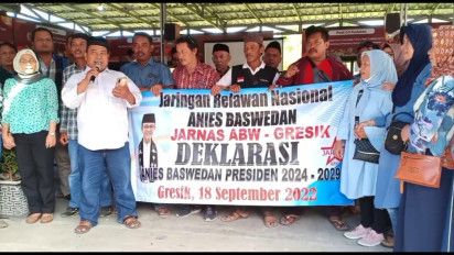 Gerilya Politik Jelang Pemilu 2024 Gencar Dilakukan Relawan Anies Baswedan di Gresik