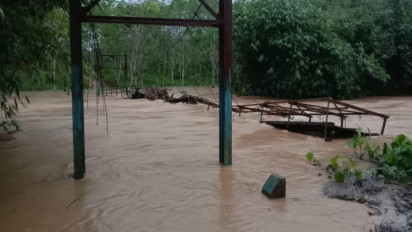 Memilukan, Sungai di Bengkulu Utara Meluap, 34 Kepala Keluarga Terisolir