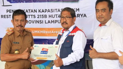 Tingkatkan Kualitas dan Daya Saing, HK Beri Pelatihan ke Penggiat UMKM di Rest Area JTTS Lampung