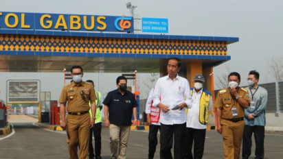 Presiden Joko Widodo Meresmikan Jalan Tol Cibitung-Cilincing dan Serpong-Balaraja