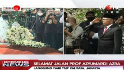 Jenazah Prof Azyumardi Azra Dimakamkan Secara Militer di TMP Kalibata