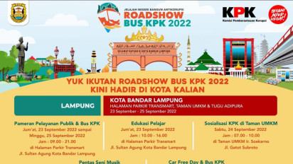 Roadshow Bus KPK Jelajahi Negeri  Bangun Anti Korupsi Hadir di Kota Bandar Lampung