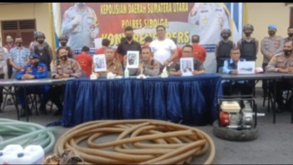 6 Orang Jadi Tersangka Kasus Minyak Ilegal, Polres Sibolga Amankan Puluhan Ton Solar