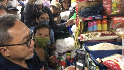 Blusukan ke Pasar Badung, Mendag Sebut Harga Sembako di Bawah Rata-Rata