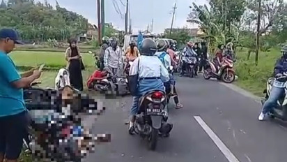 Tabrakan Beruntun, Mobil Seruduk 10 Sepeda Motor di Bantul