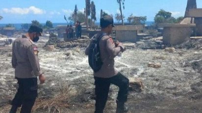 Polisi Selidiki Penyebab Kebakaran di Kampung Adat Wainyapu