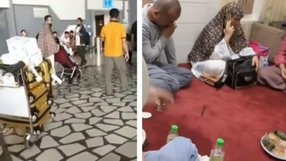 Viral Video Calon Jemaah Umrah Grebek Sepasang Suami Istri yang Diduga Melakukan Penipuan di Bandara