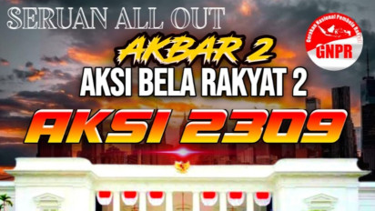 Beredar Selebaran Akbar 2 Aksi 2309 yang Bakal Diikuti PA 212, Polda Metro Jaya : Menyalahi Aturan