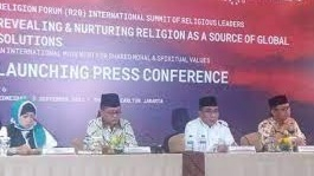 Agenda R20 Mendorong Nilai-Nilai Moral dan Spiritual ke Dalam Struktur Politik dan Ekonomi Global
            - galeri foto