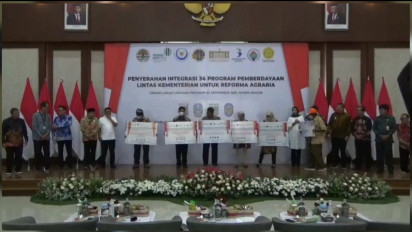 Tiga Desa di Tiga Kabupaten/Kota Jawa Timur Terima Penyerahan Program Pemberdayaan Untuk Reforma Agraria