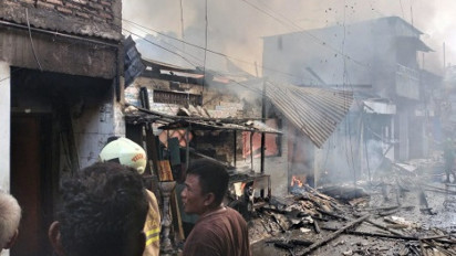Kebakaran Hanguskan 8 Rumah dan 1 Musala di Kemayoran, Jakarta Pusat