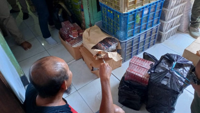 Tim Gabungan Kota Probolinggo, Sita 18.568 Batang Rokok Ilegal