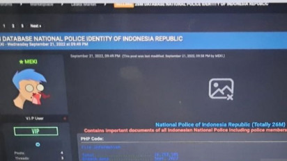 Polri: 26 Juta Dokumen Bocor di Forum Hacker Itu Data Usang