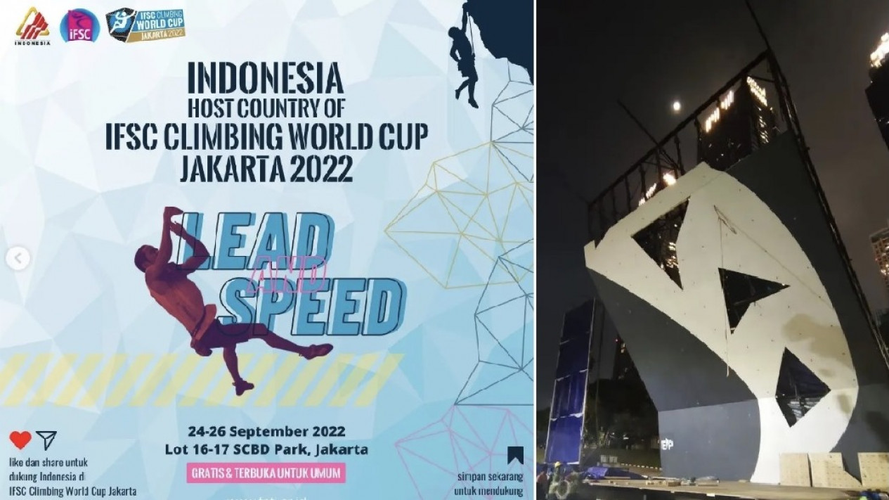 Gratis dan Terbuka untuk Umum, Ini Jadwal Piala Dunia Panjat Tebing
            - galeri foto
