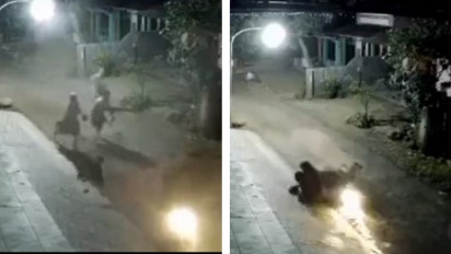 Apes! Hp Terjatuh saat Beraksi, Seorang Penjambret Tidak Berani Pulang Setelah Warga Telepon Istri Pelaku