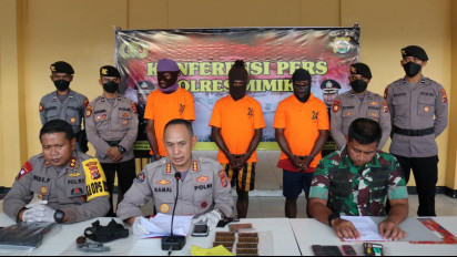 Polisi Kembali Amankan Tersangka Penyuplai Senjata dan Amunisi KKB di Timika, Papua