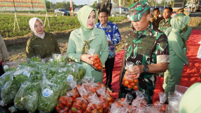 Wujudkan Kemandirian Pangan di Sampang, Madura, Danrem 084 Bhaskara Jaya Tinjau Program Tanaman Kacang Hijau