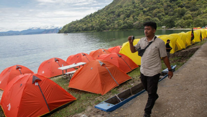 Peserta Jambore Otomotif Indonesia Gelar Camping Pantai Pakkodian