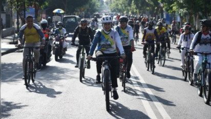 Tingkatkan Kesadaran Berlalu lintas dengan Tertib, Satlantas Polres Batu Gelar Gowes Wisata Nasional