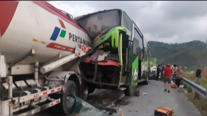 Sopir Bus Restu Panda Tewas dalam Kecelakaan Beruntun di Tol KM 77 Malang-Surabaya, Ini Kronologinya