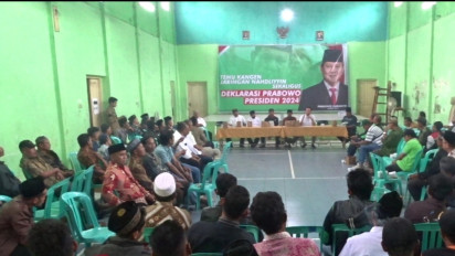 Jaringan Nahdliyyin Wonosobo Deklarasikan Dukungan Pada Prabowo Maju Pilpres 2024