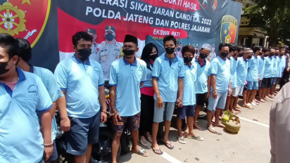 35 Tersangka dan 39 Kendaraan Diamankan Polres Pati dalam Operasi Sikat Jaran Candi 2022