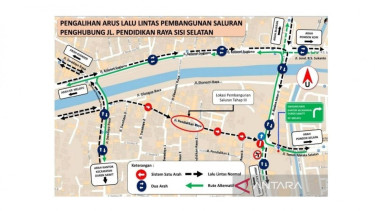Lalu Lintas Duren Sawit Dialihkan, Proyek Persimpangan Saluran Air Penyebabnya