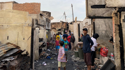 Bandit Beraksi Saat Kebakaran Melanda Permukiman di Cikini, 7 Motor Hilang Dicuri