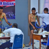 Pantau Kesehatan, Prajurit Yonmarhanlan VI Makassar Laksanakan Urikkes Puanpur