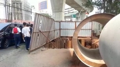 Proyek Galian Saluran Air Jalan Ciledug Raya Mangkrak, Warga Sekitar Mulai Keluhkan Proyek Sejak Juni Belum Rampung