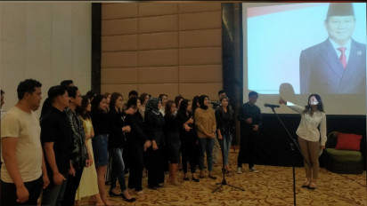 Kaum Milenial di Batu Deklarasi Dukungan kepada Prabowo Subianto untuk Maju Pilpres 2024