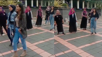 Viral Acara Fashion Show Digelar di Halaman Masjid Agung Ciamis, Bikin Netizen Geger: Makin Gak Jelas Masyarakat Wakanda
