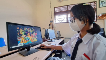 Siswi SMP Negeri 2 Ambarawa Juara Ozone2Climate Art Contest 2022 Asia Pasifik