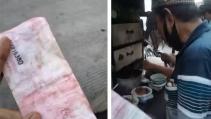 Viral Video Pedagang Mie Ayam Jadi Korban Penipuan, Harus Merugi Karena Pembeli Bayar Dengan Uang Palsu