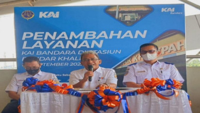 Railink Resmi Uji Coba Layanan Kereta Api Indonesia Bandara di Stasiun Bandar Khalipah Sumatera Utara