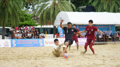Timnas Sepak Bola Pantai Indonesia Kalah pada Laga Perdana Kontra Thailand di AFF Beach Soccer Championship 2022