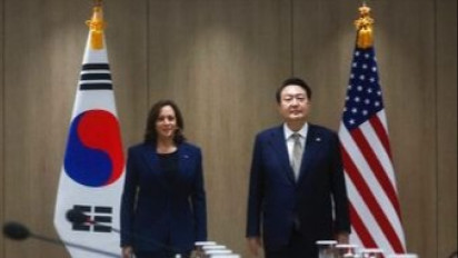 Korea Utara Uji Coba Rudal, Wapres AS Kamala Harris Tiba di Korea Selatan
