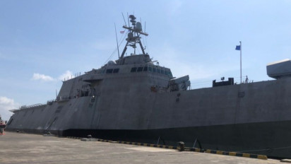Kapal Tempur USS Charleston Milik AS Sandar di Bali, Ternyata Ini Tujuannya...