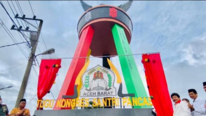 Tugu Kongres Santri Pancasila Diresmikan di Aceh