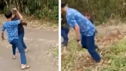 Viral Video Seorang Siswa MTs Menjadi Korban Pengeroyokan Sekelompok Pelajar SMP  di Sumedang