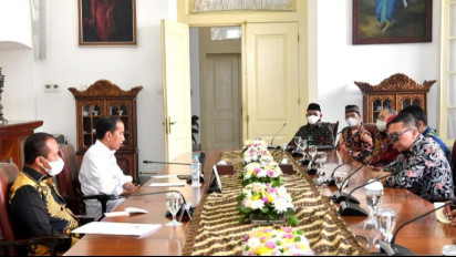 Presiden Jokowi Terima Perwakilan KAHMI di Istana Kepresidenan Bogor