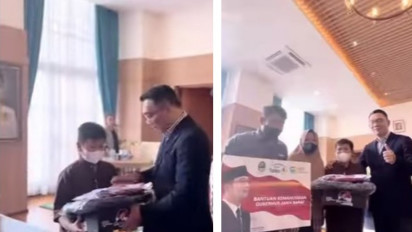 Ridwan Kamil Temui Siswa SD yang Jadi Korban Bullying di Sekolah Hingga Dikucilkan Teman-temanya karena Seragam Lusuh