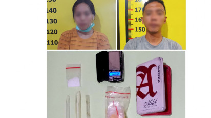 Jadi Pengedar Sabu, Pasutri Ditangkap Satnarkoba Polres Kerinci